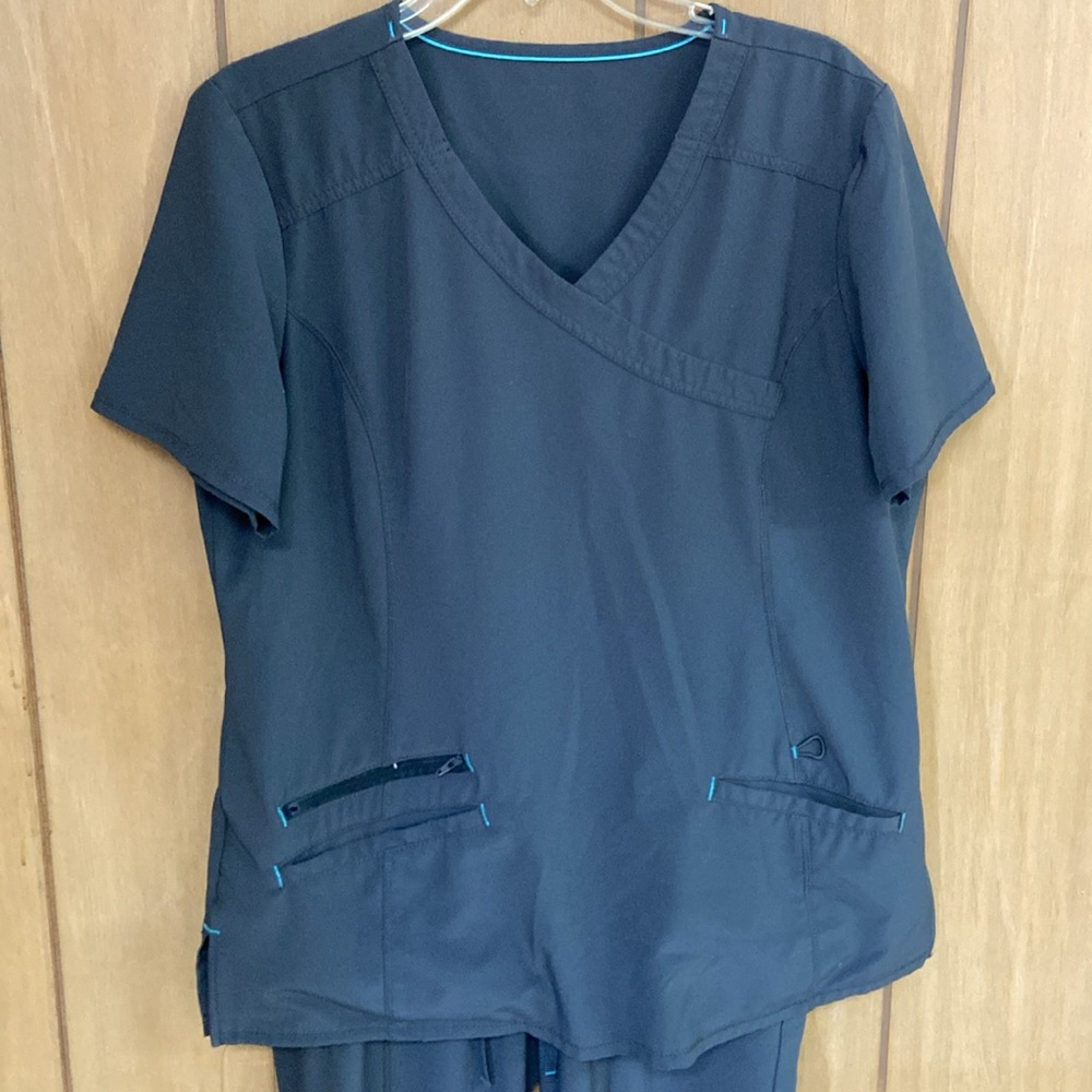Dark Gray Scrub Set - Picture 3 of 3